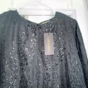Pakistani brand limelight Black Sequin silk 2 piece